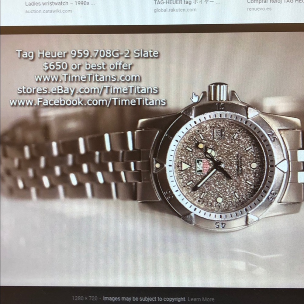 TAG HEUER WOMANS WATCH 959.708G stainless steel